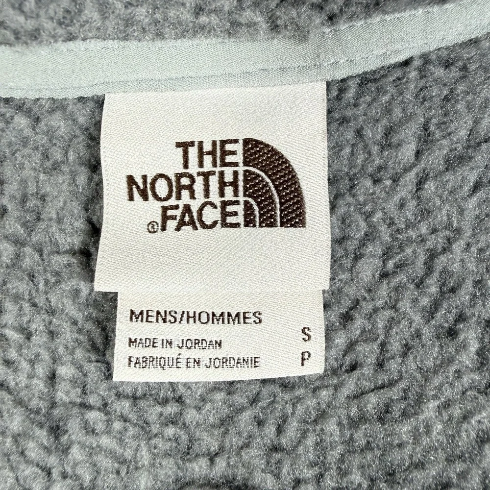The North Face Vest Men's Small Gray Full Zip Gordon Lyons Fleece Sweater‎